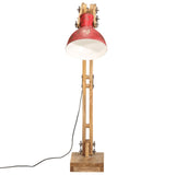 Vidaxl golvlampa 25 w e27 33x25x130-150 cm väderbitna röda