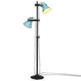 Vidaxl Floor Lamp 25 W E27 25x25x90 140 cm forvitret blå