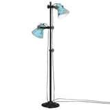 Vidaxl Floonal Lamp 25 W E27 25x25X90 140 cm zvětralá modrá