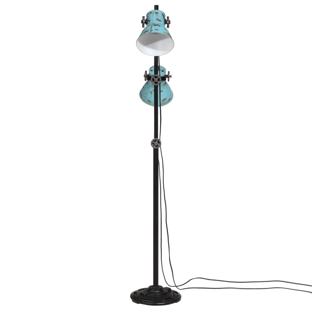 Lampadaire Vidaxl 25 W E27 25x25x90 140 cm Bleu par temps