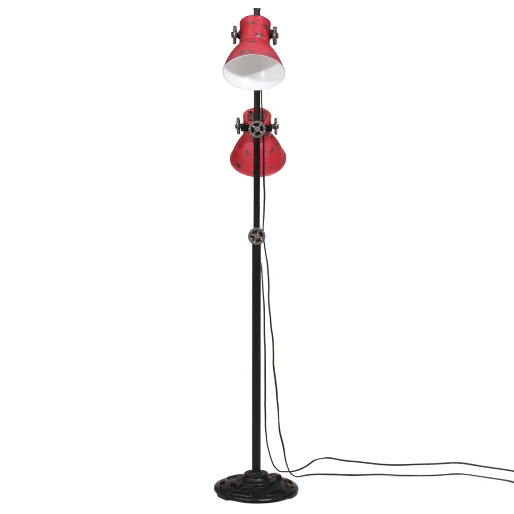 Lampadaire Vidaxl 25 W E27 25x25x90 140 cm Red atteint