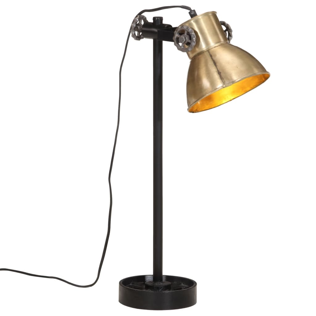 Vidaxl Desk Lamp 25 W E27 15x15x55 cm Antikk messing