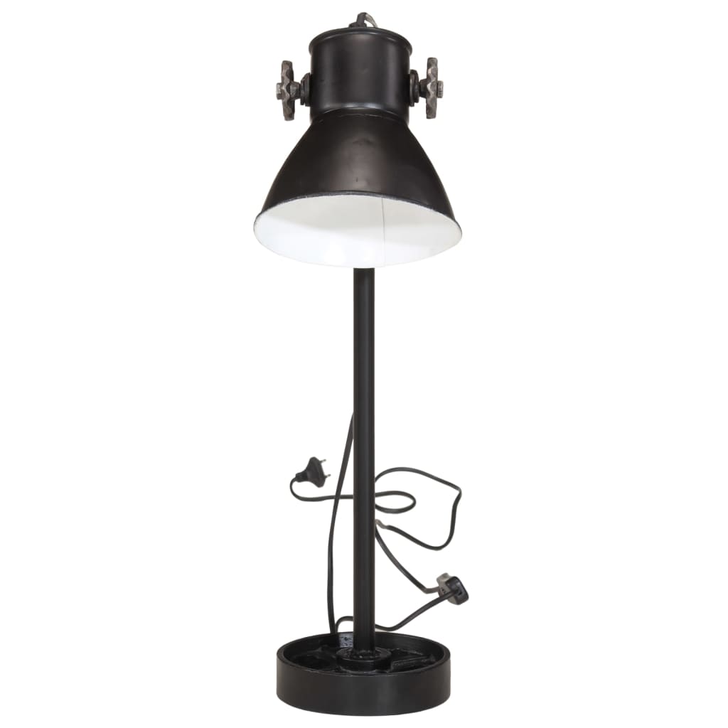 Lampe de bureau Vidaxl 25 W E27 15x15x55 cm noir