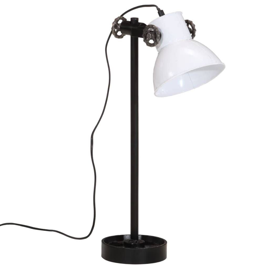 Lampka biurka Vidaxl 25 W E27 15x15x55 cm biała