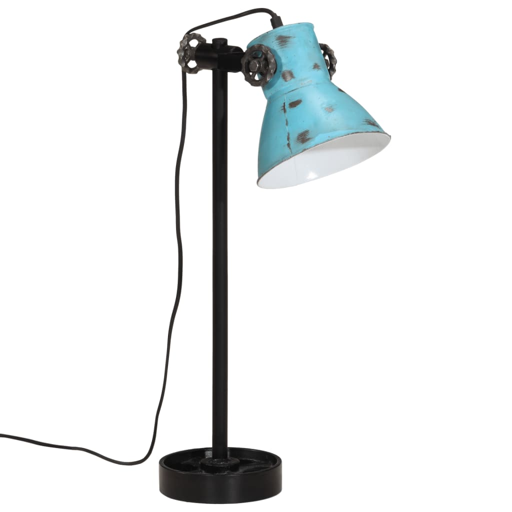 Vidaxl Desk Lamp 25 W E27 15x15x55 cm Weathered Blue