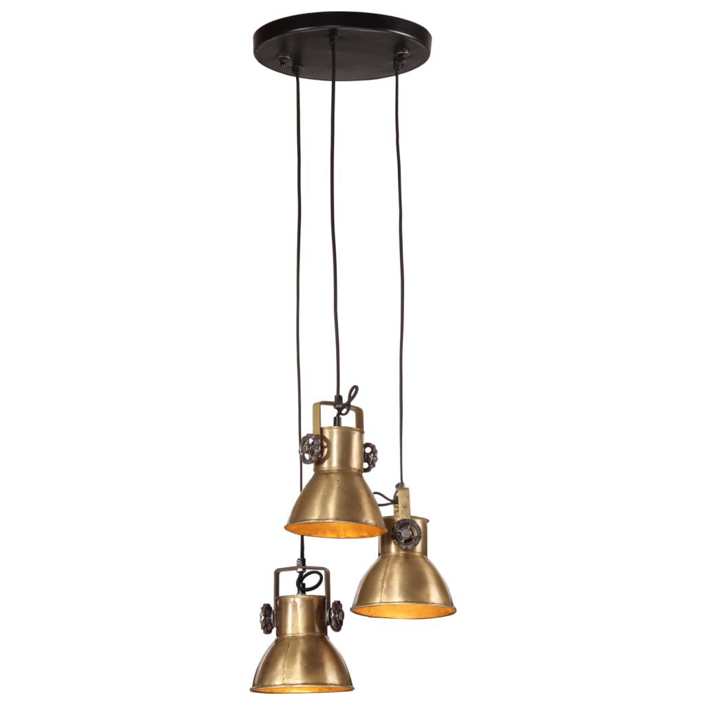 Vidaxl Hanging Lampe 25 W E27 30x30x100 cm Couleur en laiton antique