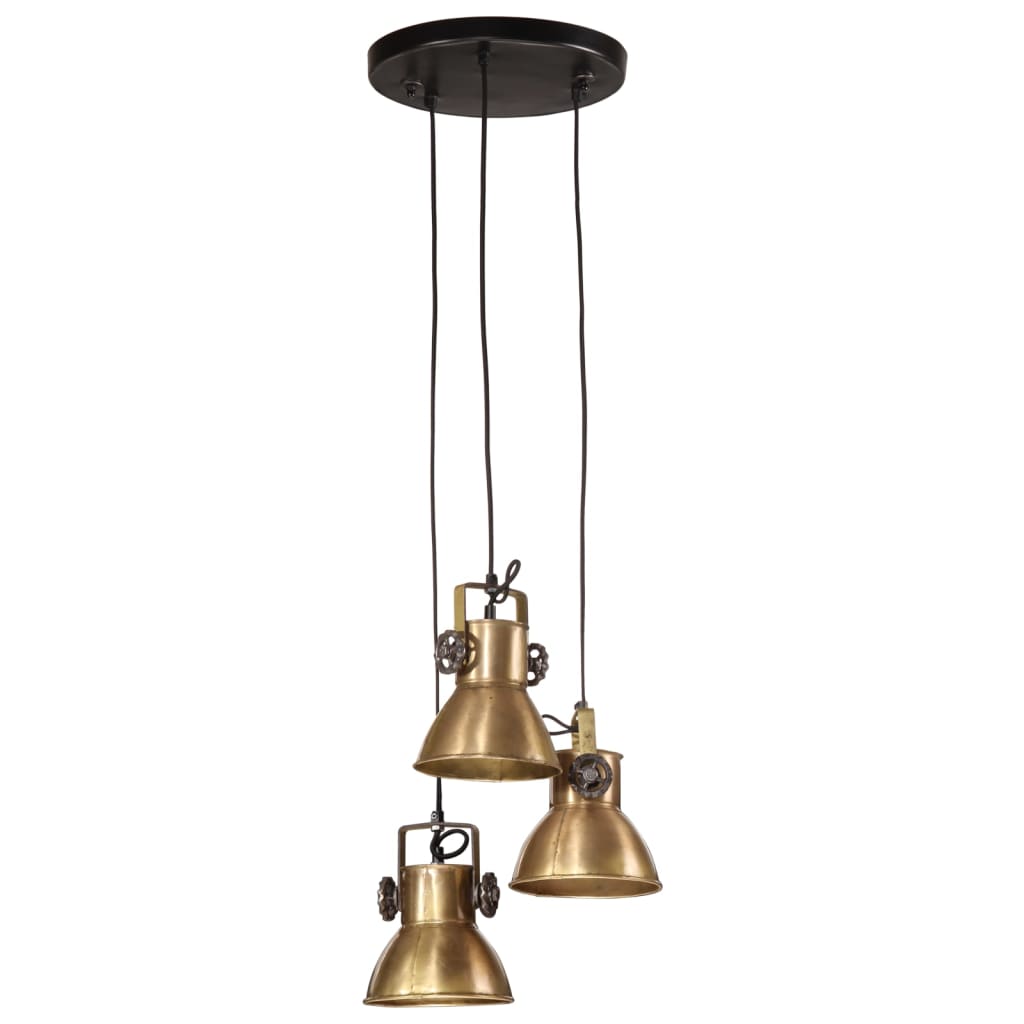 Vidaxl Hanging Lamp 25 W E27 30x30x100 cm Antikk messing farget