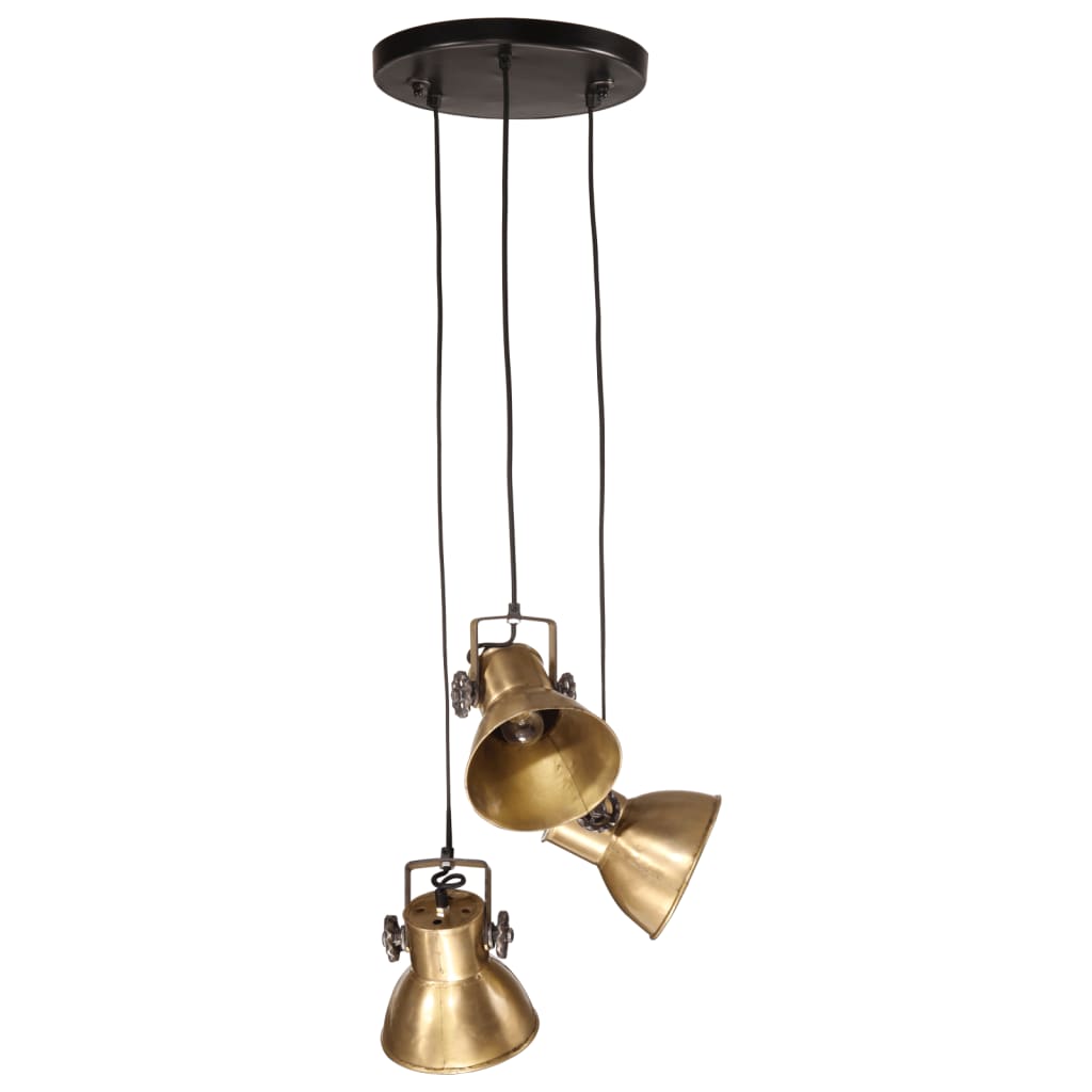 Vidaxl Hanging lamp 25 W E27 30x30x100 cm Antique brass colored