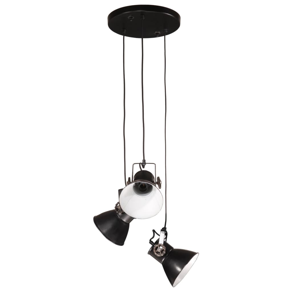 Vidaxl Lampada sospesa 25 W E27 30x30x100 cm nero