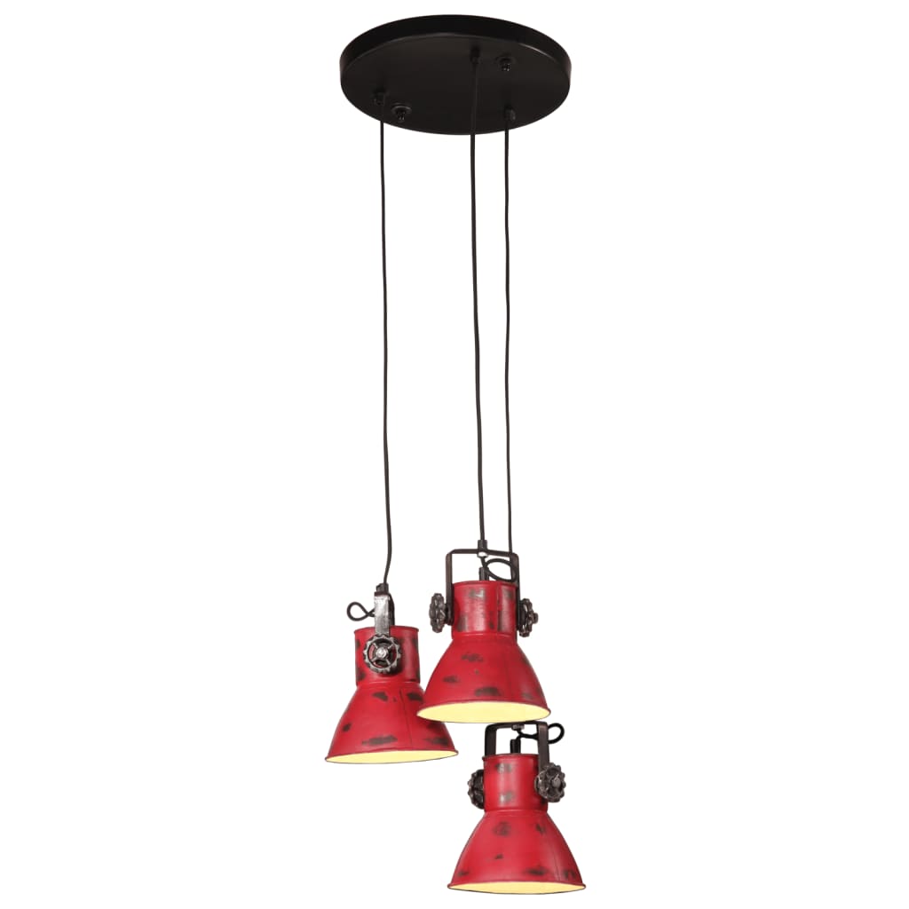 Vidaxl hængende lampe 25 W E27 30x30x100 cm Weant Red Red