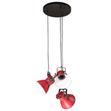 Vidaxl hængende lampe 25 W E27 30x30x100 cm Weant Red Red