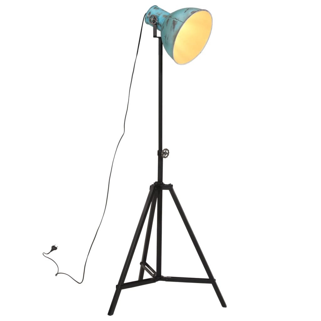 VIDAXL SHOCS LAMP 25 W E27 61 x 61 x 90 150 cm verwittert blau