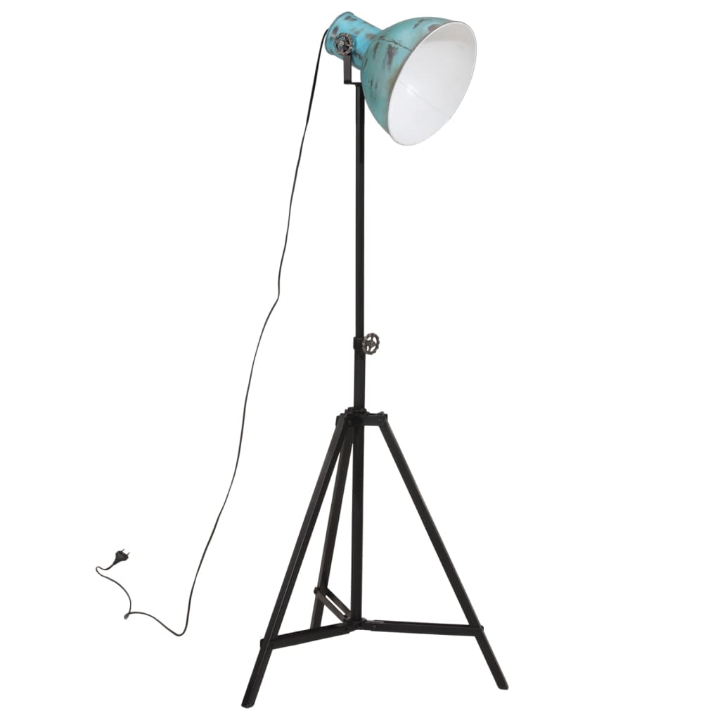 Lampa podłogowa vidaxl 25 W e27 61x61x90 150 cm zwietrzały niebieski