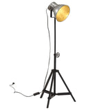 Vidaxl vloerlamp 25 w e27 35x35x65 95 cm vintage zilverkleurig