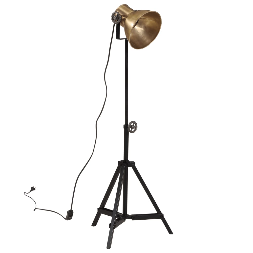 Vidaxl Floor lamp 25 W E27 35x35x65 95 cm Antique brass colored