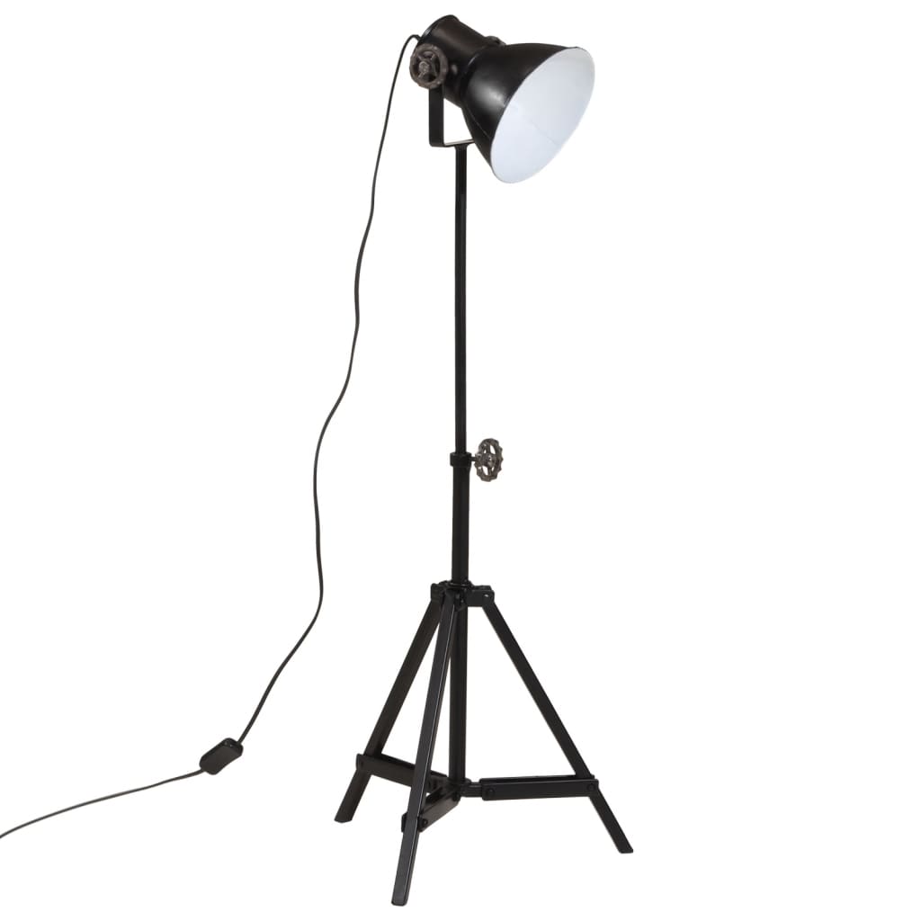 Vidaxl Buedemlamp 25 w e27 35x33x65 95 cm schwaarz