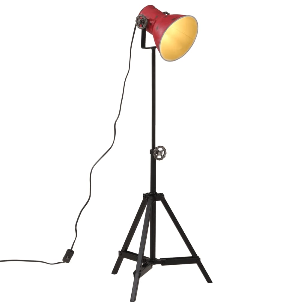 Vidaxl Floor Lamp 25 W E27 35x35x65 95 cm forvitret rød