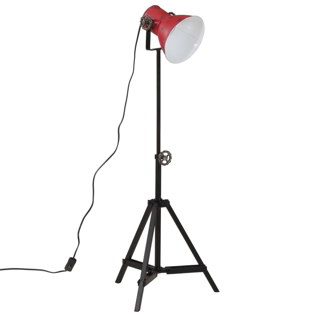 VIDAXL SHOCS LAMP 25 W E27 35x35x65 95 cm verwittert rot