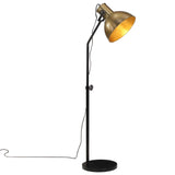 Vidaxl lampa podłogowa 25 W e27 30x30x90-150 cm antyczne mosiądz