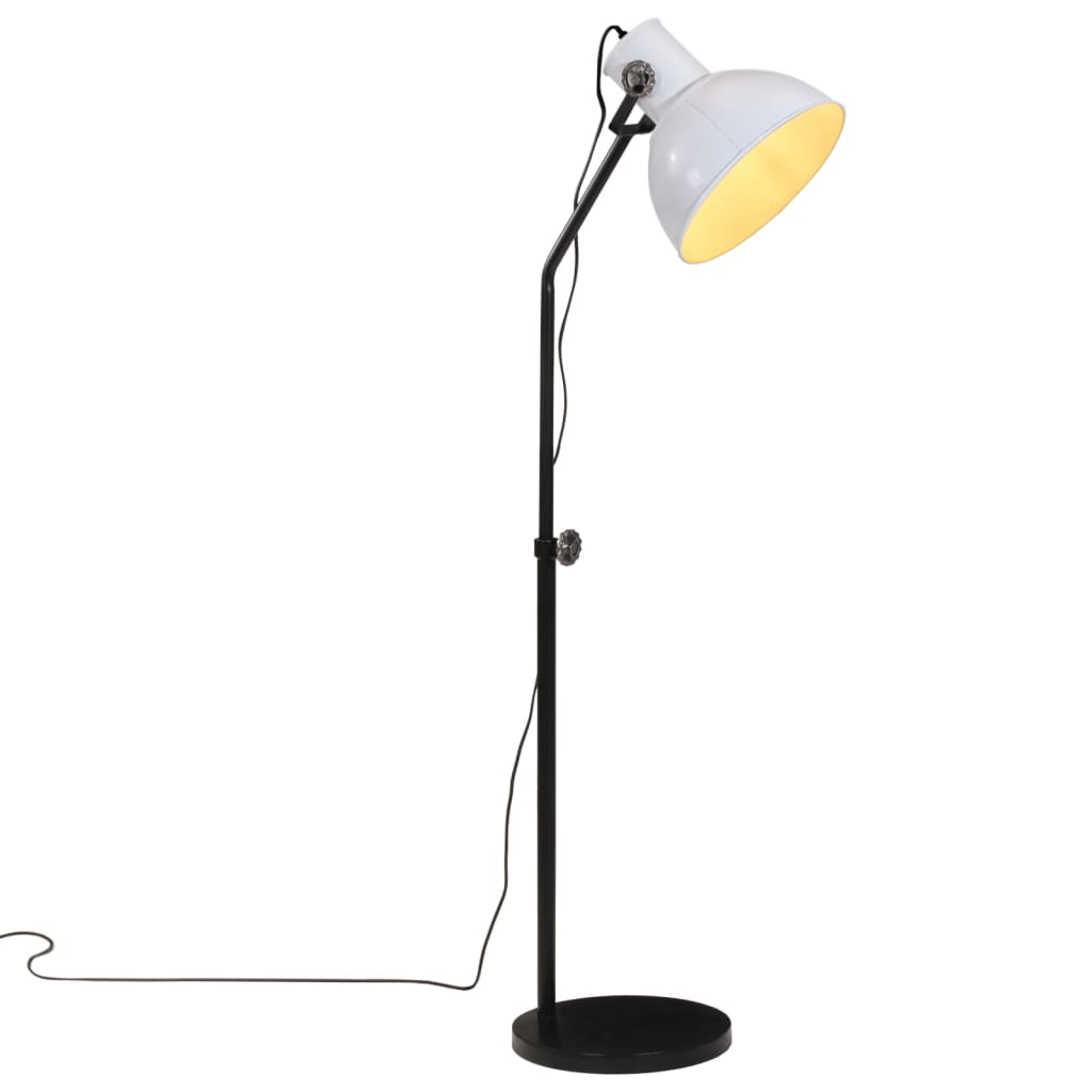 Lampadaire Vidaxl 25 W E27 30x30x90-150 cm blanc