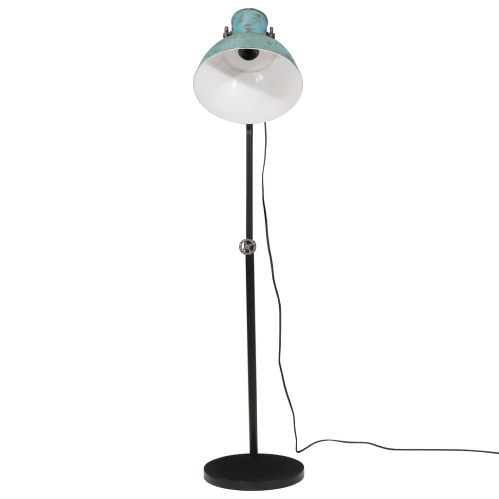 Lampa podłogowa vidaxl 25 W E27 30x30x90 150 cm zwietrzały niebieski