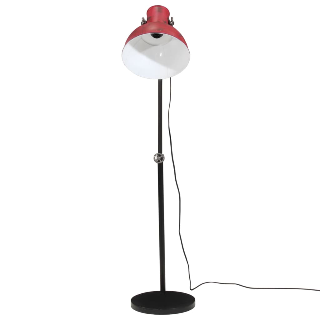 Lampa podłogowa vidaxl 25 W e27 30x30x90 150 cm wyblakła czerwona