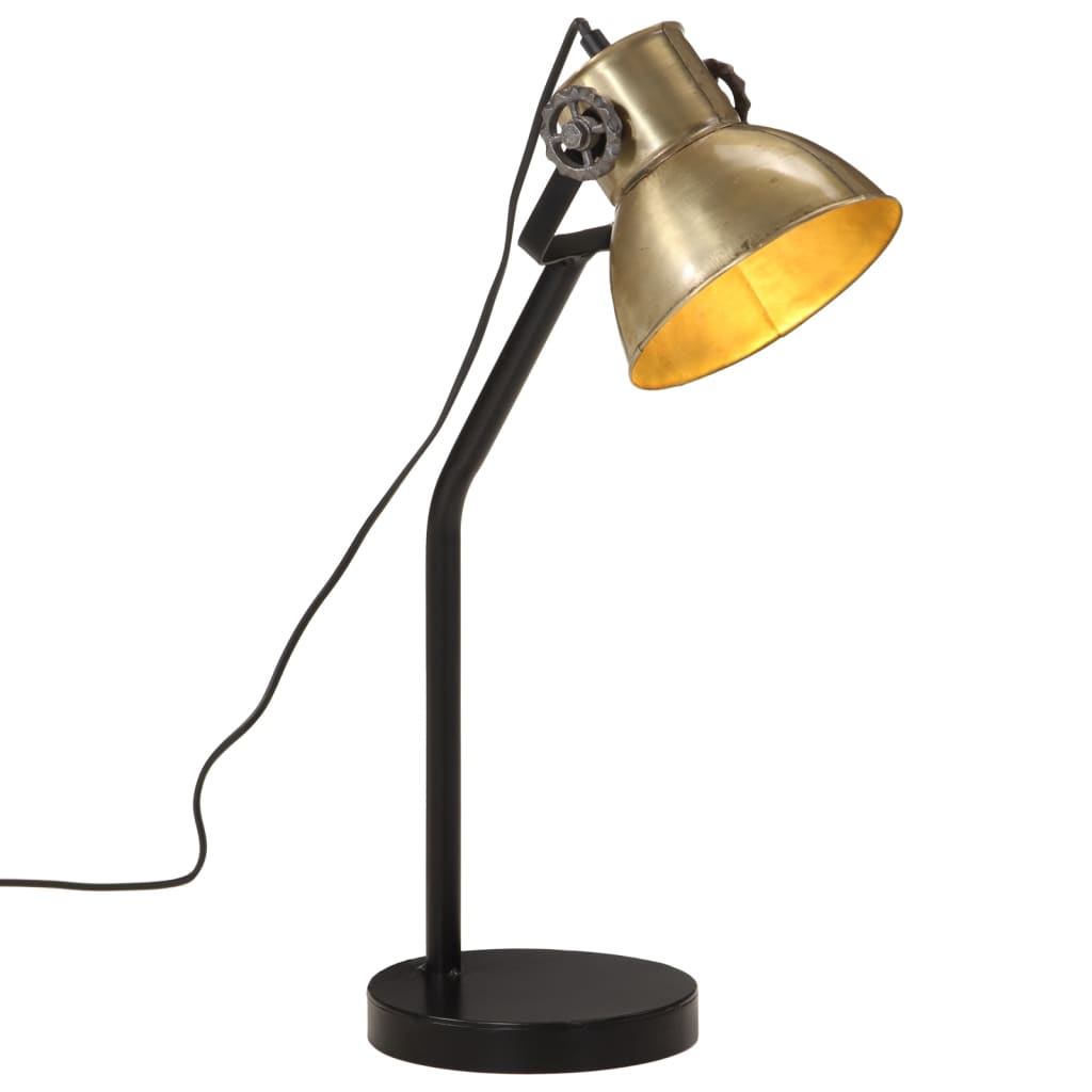 Vidaxl desk lamp 25 W E27 17x17x60 cm Antique brass colored