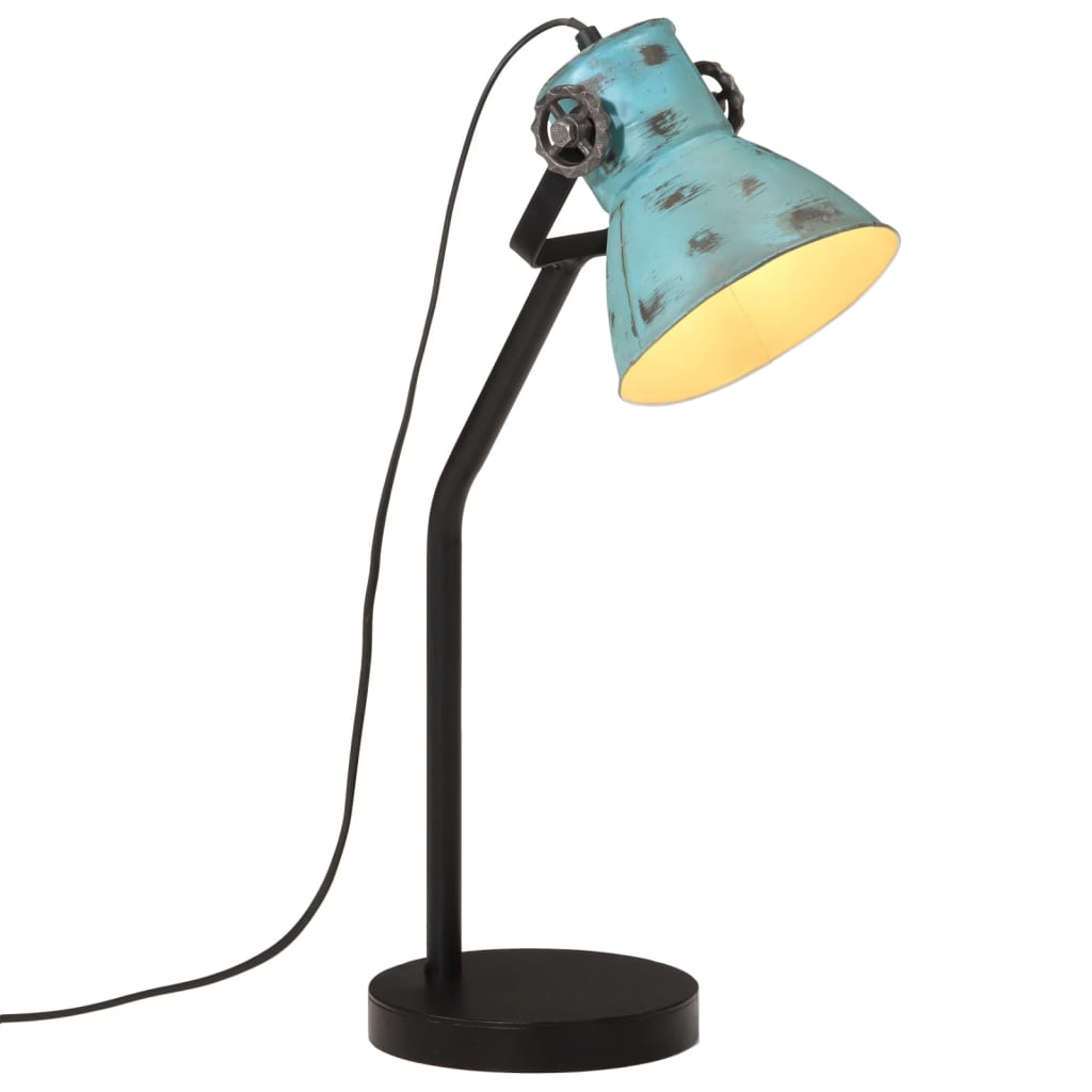 Stolní lampa Vidaxl 25 W E27 17x17x60 cm zvětralá modrá