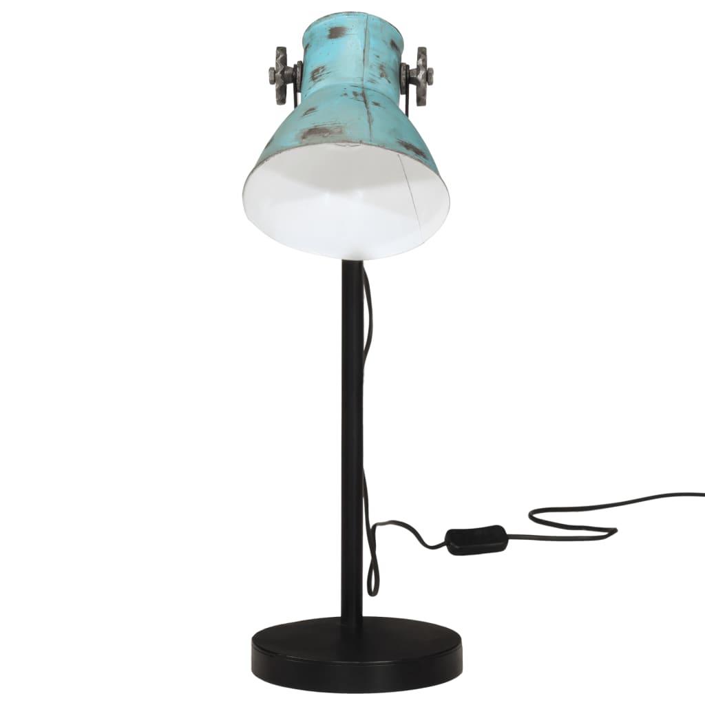 Stolní lampa Vidaxl 25 W E27 17x17x60 cm zvětralá modrá