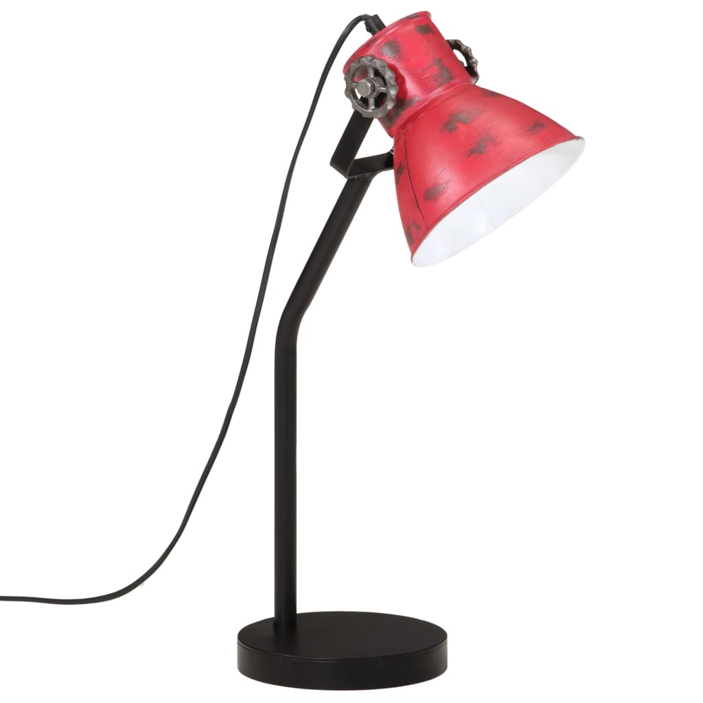 Stolní lampa Vidaxl 25 W E27 17x17x60 cm zvětralé červené