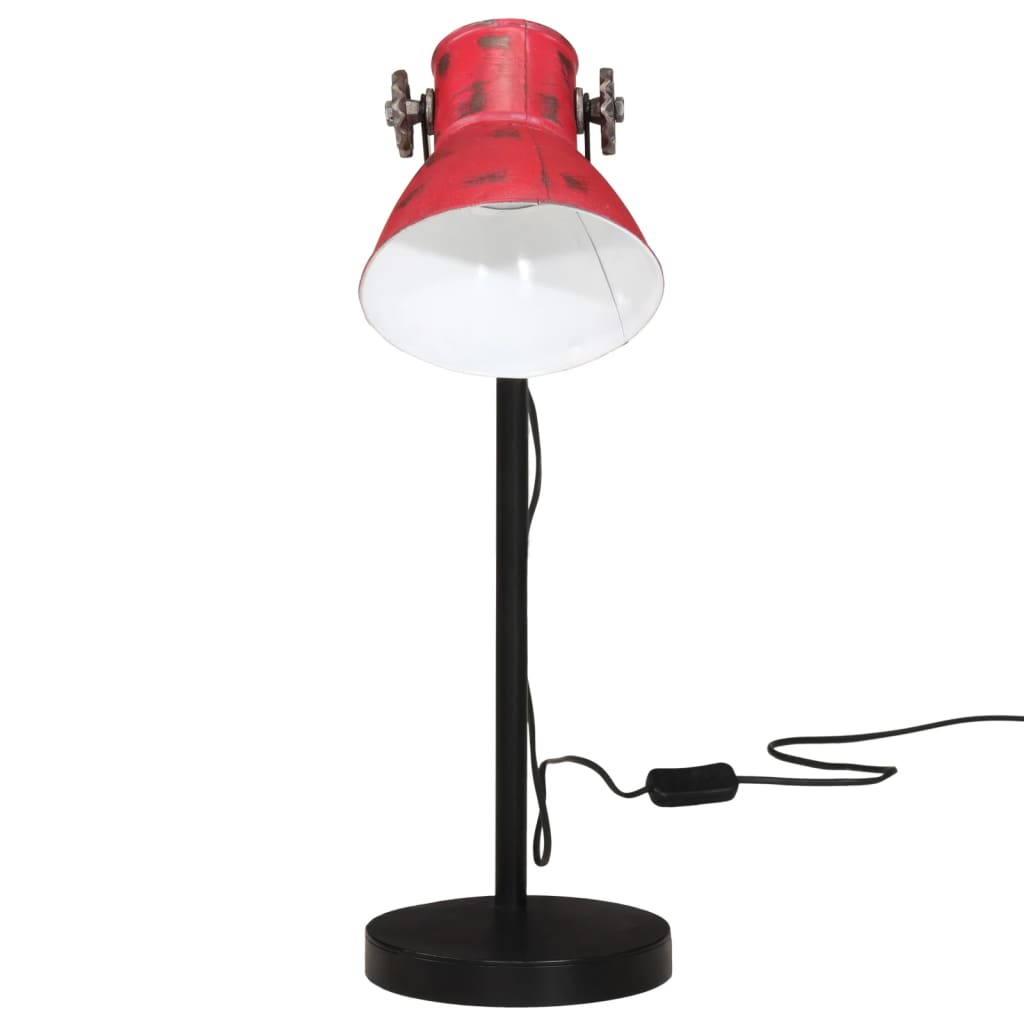 Stolní lampa Vidaxl 25 W E27 17x17x60 cm zvětralé červené