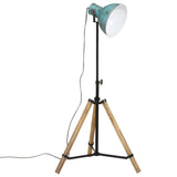 Vidaxl golvlampa 25 w e27 75x75x90-150 cm väderbitna blått