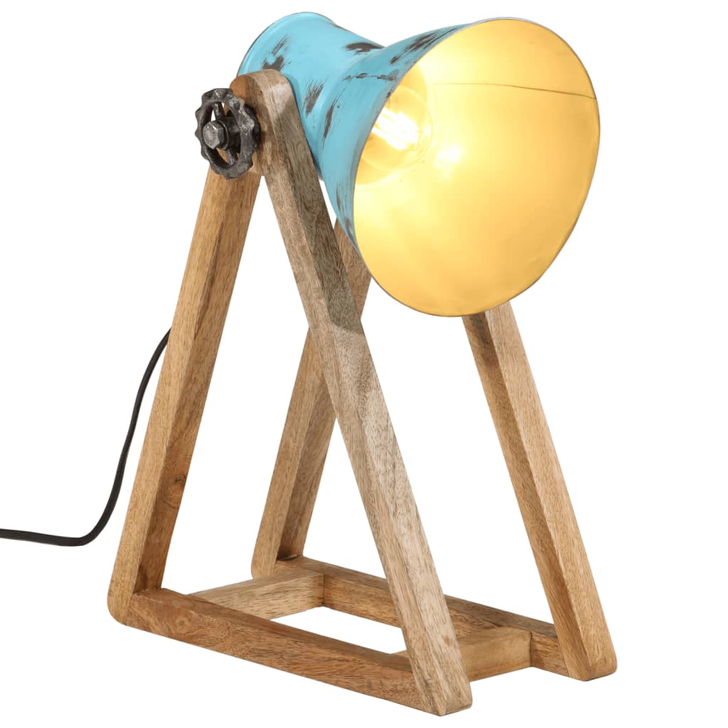 Stolní lampa Vidaxl 25 W E27 30x17x40 cm zvětralá modrá