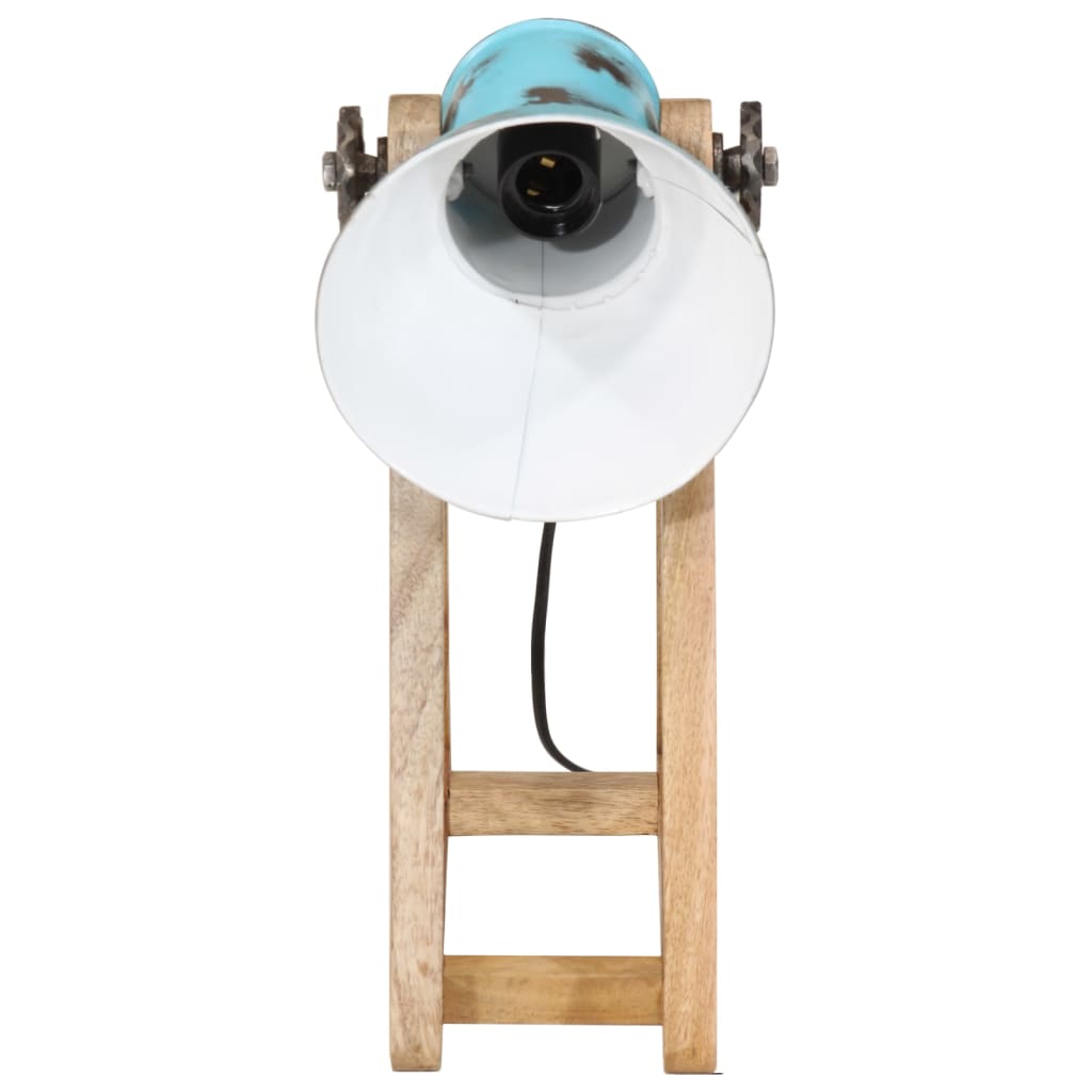 Stolní lampa Vidaxl 25 W E27 30x17x40 cm zvětralá modrá