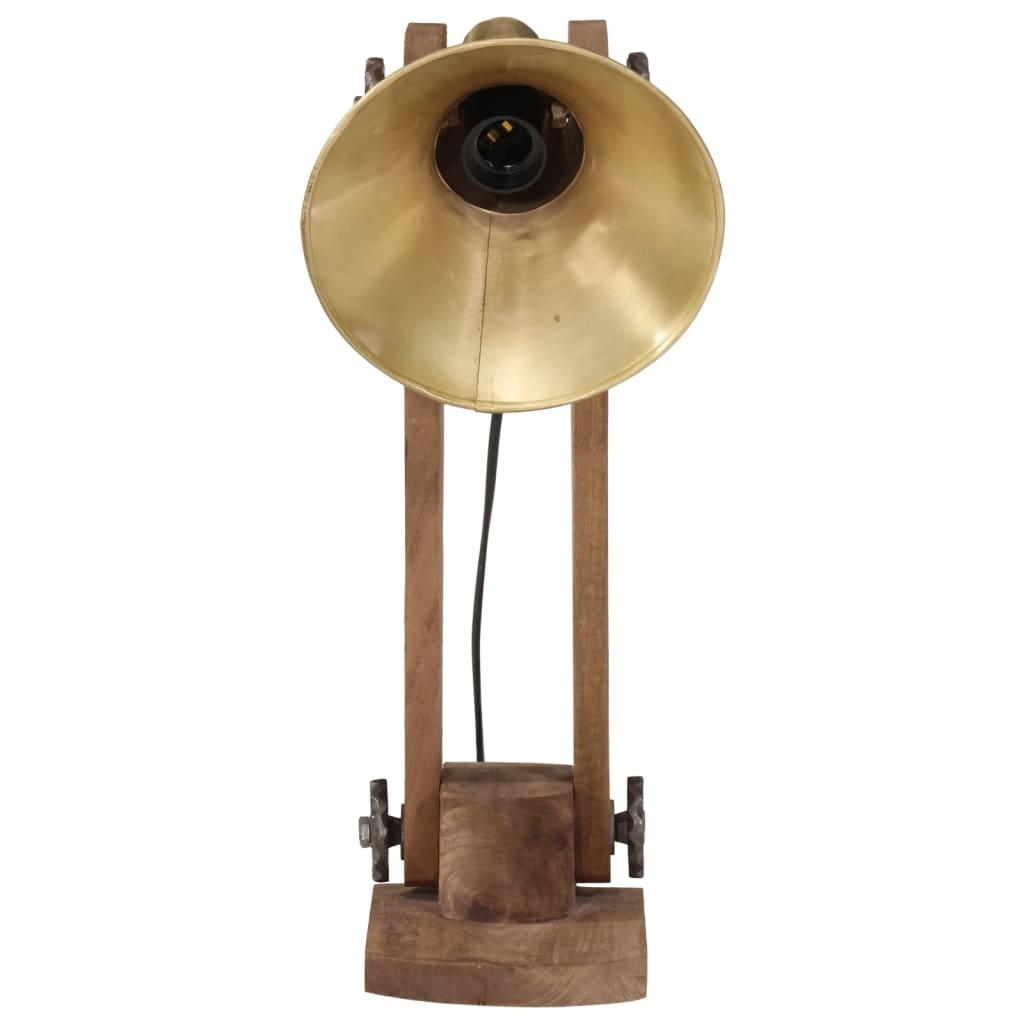 Lampada da scrivania Vidaxl 25 W E27 23x13x52 cm Brass antico