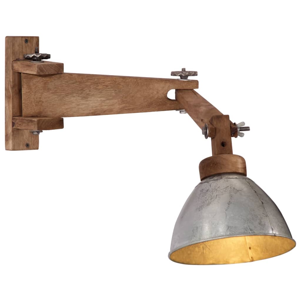 Vidaxl Wandlamp 25 w e27 vintage Sëlwer faarweg