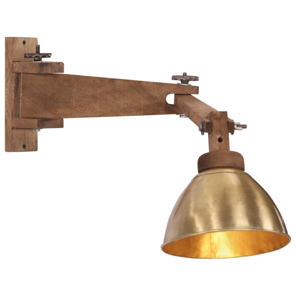 Lampe murale vidaxl 25 W e27 coloré en laiton antique