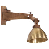 Lampe murale vidaxl 25 W e27 coloré en laiton antique