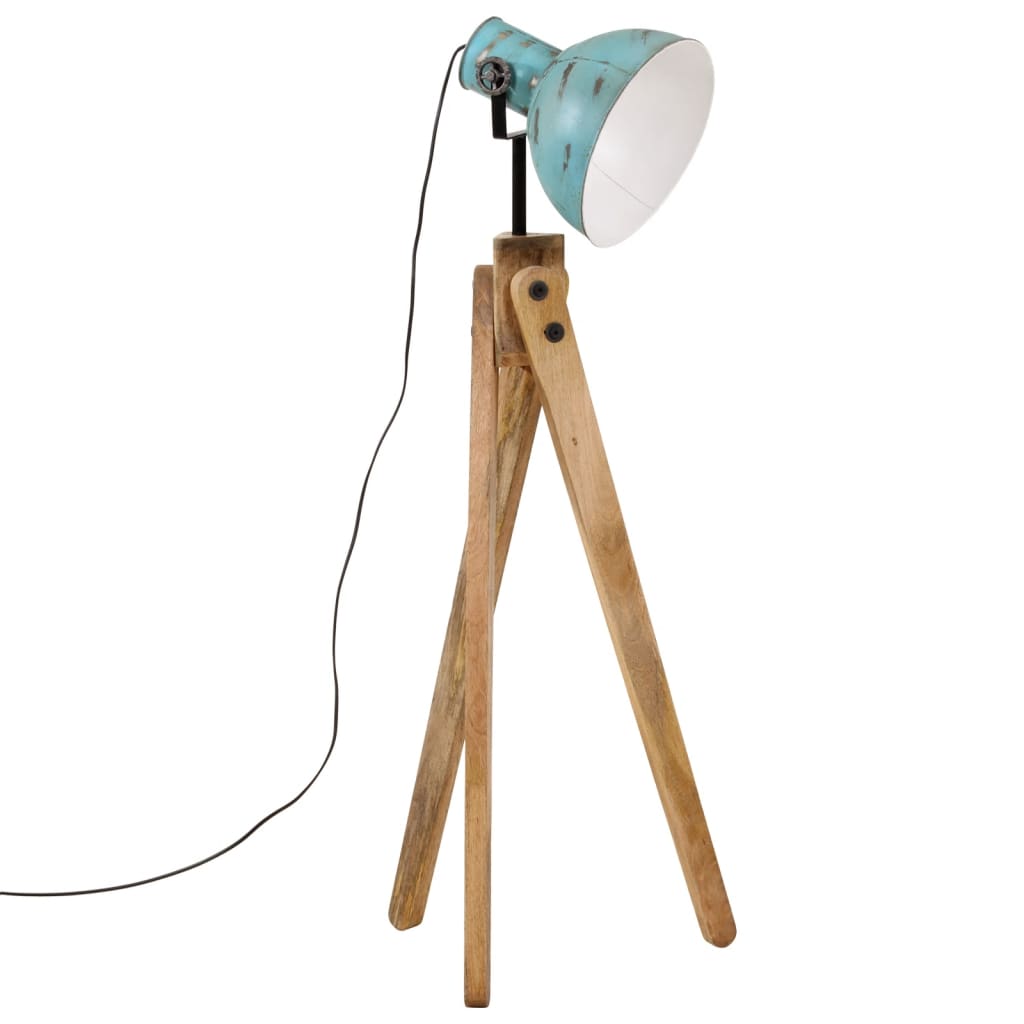 VIDAXL LAMP LAMP 25 W E27 45X45X120 CM zvětralá modrá