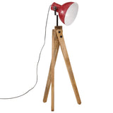 Vidaxl golvlampa 25 w e27 45x45x120 cm väderbitna rött