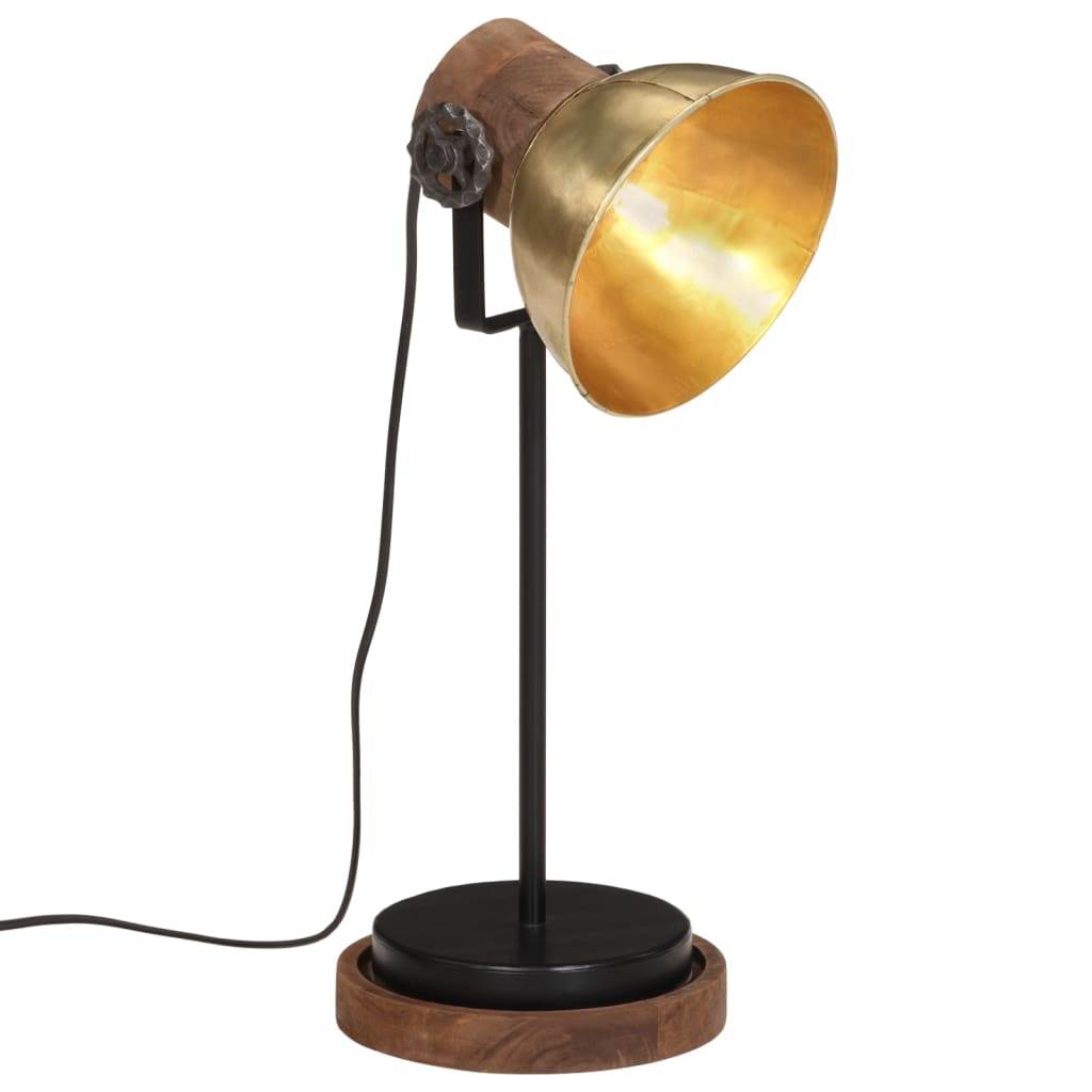 Lampe de bureau Vidaxl 25 W e27 17x17x50 cm Couleur en laiton antique