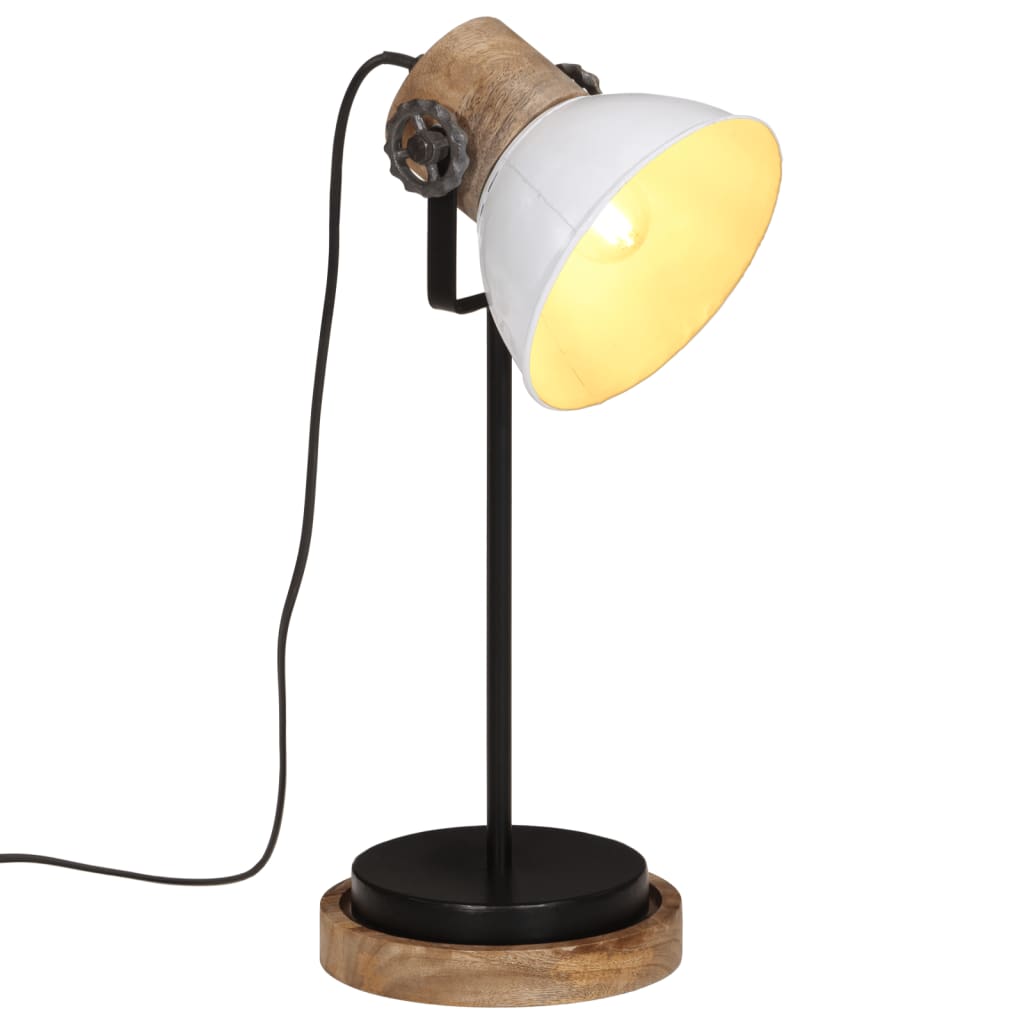 Lampka biurka Vidaxl 25 W E27 17x17x50 cm biała