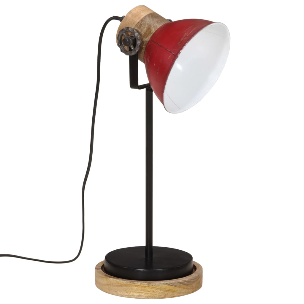 Vidaxl Desk Lamp 25 W E27 17x17x50 cm verwittert rot