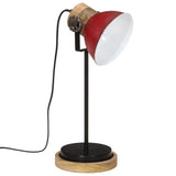 Stolní lampa Vidaxl 25 W E27 17x17x50 cm zvětralé červené