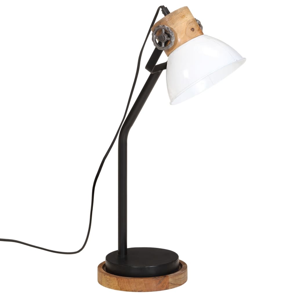 Vidaxl Desk Lamp 25 W E27 18x18x60 cm Weiß