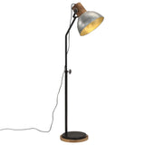 Vidaxl Floor Lamp 25 W E27 30x30x100-150 cm Vintage sølvfarget