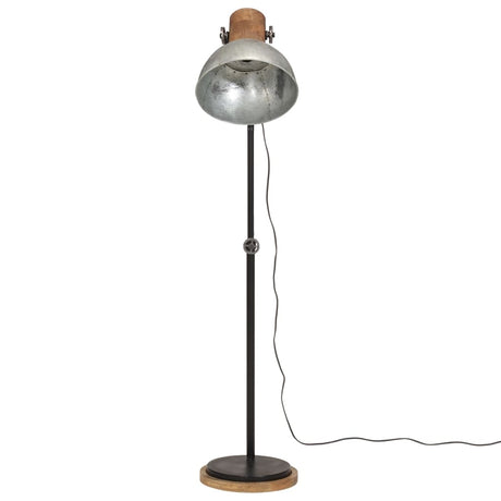 Vidaxl vloerlamp 25 w e27 30x30x100-150 cm vintage zilverkleurig