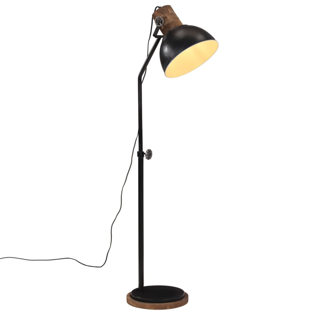 Vidaxl Lampada da pavimento 25 W E27 30x30x100-150 cm nero