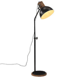 Lampadaire Vidaxl 25 W E27 30x30x100-150 cm noir