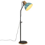 Vidaxl Floor Lamp 25 W E27 30x30x100-150 cm forvitret blå